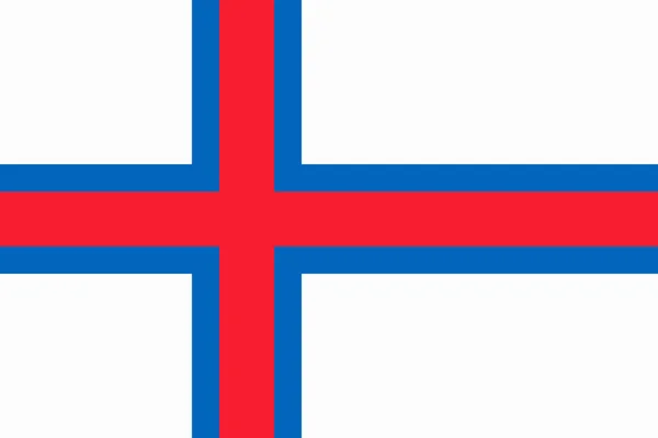 Vlag van de Faeröer eilanden — Stockvector