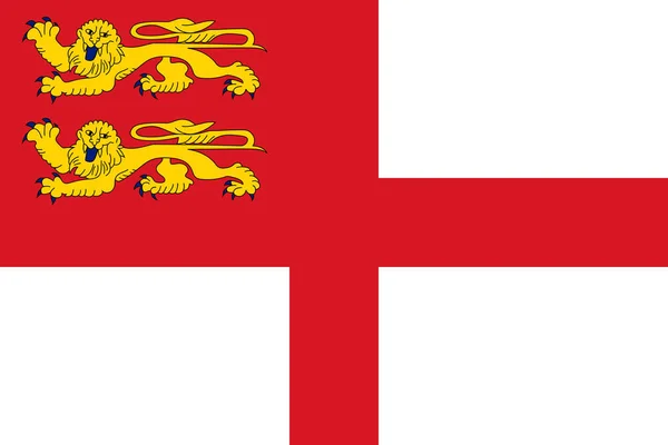 Flagge von Sark — Stockvektor