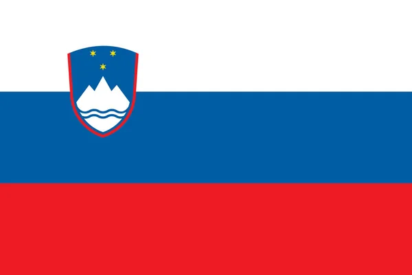 Bandiera della Slovenia — Vettoriale Stock