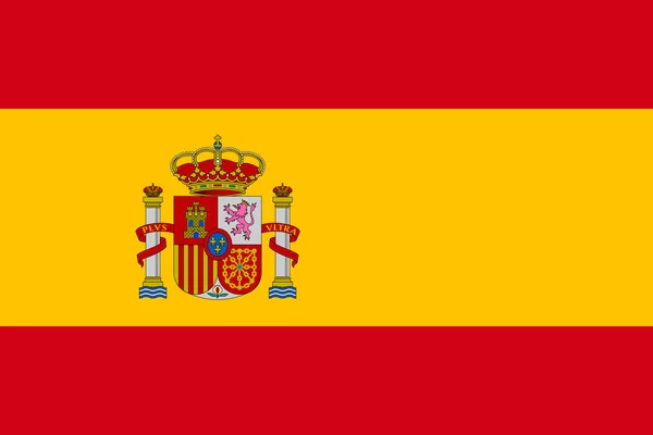 Флаг Испании — стоковый вектор