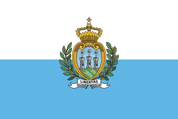 Bandiera di San Marino — Vettoriale Stock
