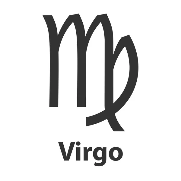 Virgo, virgin zodiac sign. Vector Illustration, icon — Stock Vector