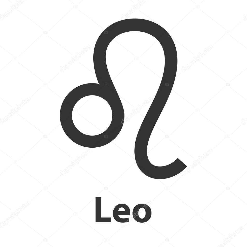 Download Leo, lion zodiac sign. Vector Illustration, icon — Stock ...