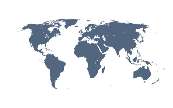 Mapa mundial detalhado — Vetor de Stock