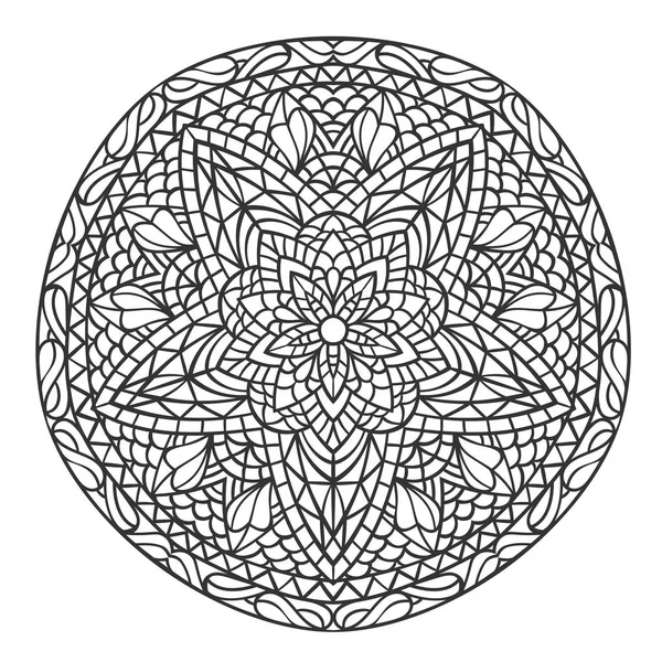 Mandala. dekorative Zierelemente Muster. handgezeichnete Vorlage zum ethnischen Stammeshintergrund — Stockvektor