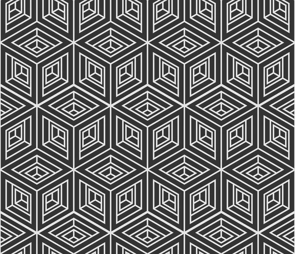 Patrón sin costura de cubos isométricos. Fondo geométrico abstracto. Fondo de diseño — Archivo Imágenes Vectoriales