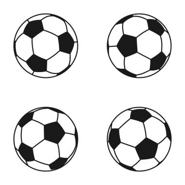Icon set için Avrupa Futbol topu. Futbol sembolü, işareti