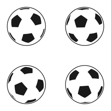 Icon set için Avrupa Futbol topu. Futbol sembolü, işareti