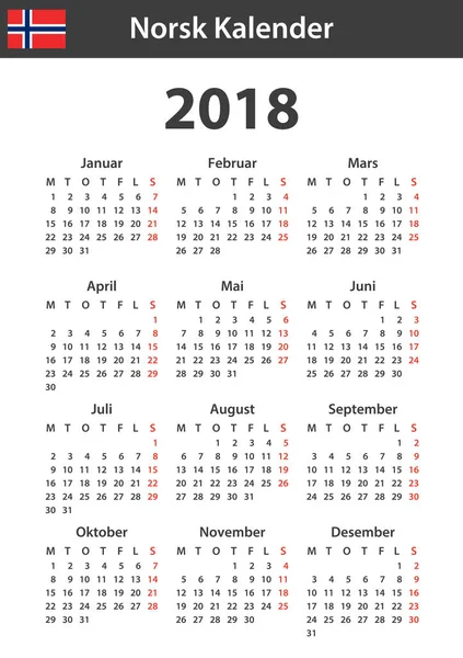 norsk kalender 2015