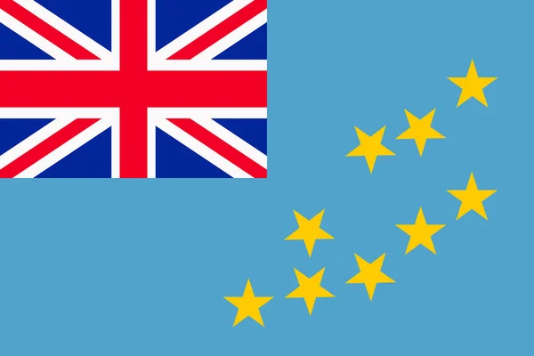 Flagge von Tuvalu — Stockvektor