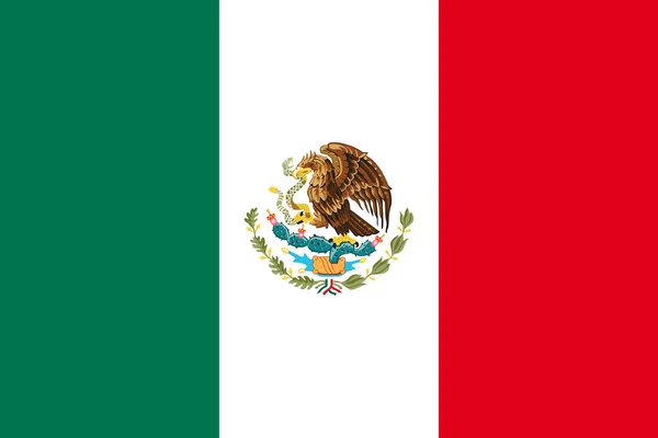 Bandeira do México . —  Vetores de Stock