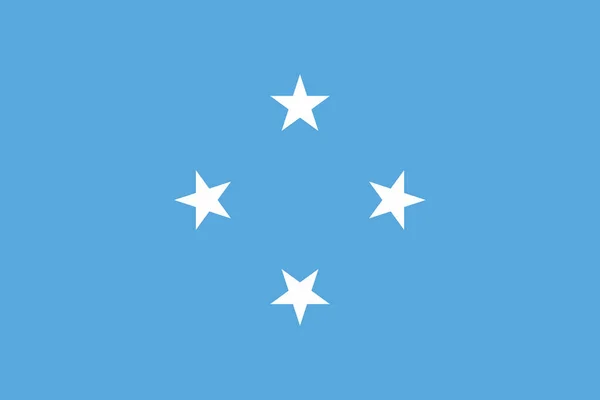 Σημαία Ομόσπονδων Πολιτειών της Μικρονησίας — Διανυσματικό Αρχείο