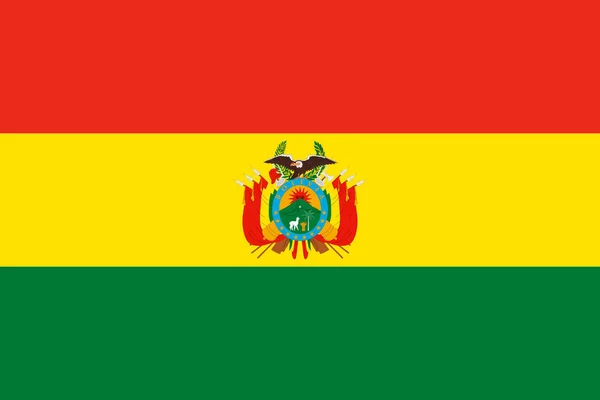 Flagga bolivia — Stock vektor