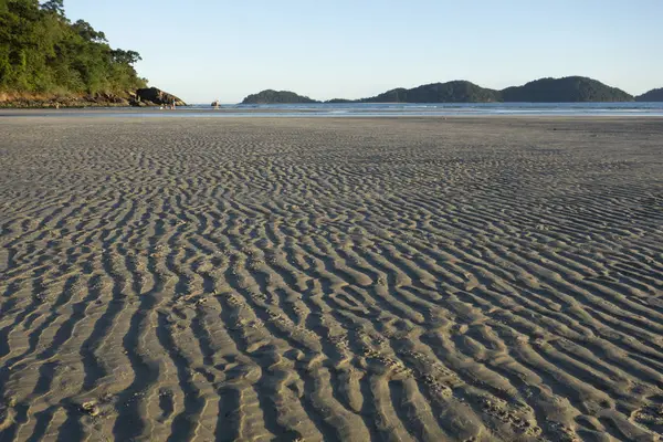 Sandy Beach Closeup Scenario Sundown — 스톡 사진