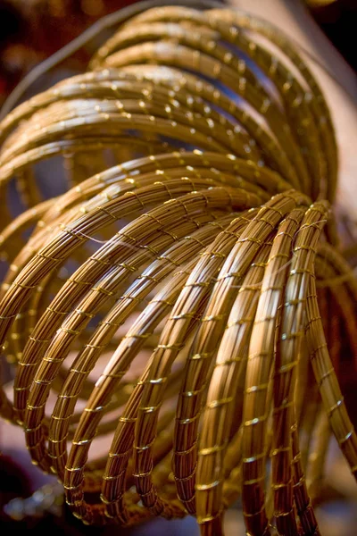 Golden Grass Travail Artisanal Typique Brésilien Jalapo — Photo