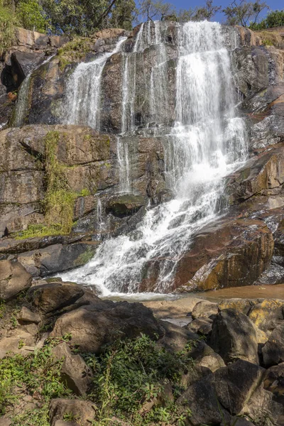 Brasilianischer Tropischer Wasserfall Bueno Brando Reisekonzept — Stockfoto