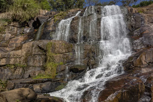 Brasilianischer Tropischer Wasserfall Bueno Brando Reisekonzept — Stockfoto