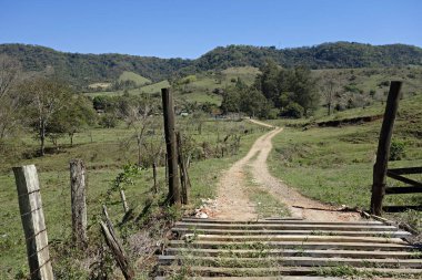 Brezilya eski kırsal çiftlik kapıları