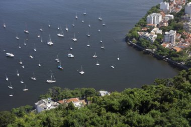 Pão de Açúcar 'dan Urca hava manzarası