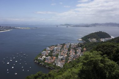 Pão de Açúcar 'dan Urca hava manzarası