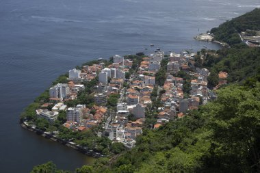 Pão de Açúcar 'dan Urca hava manzarası