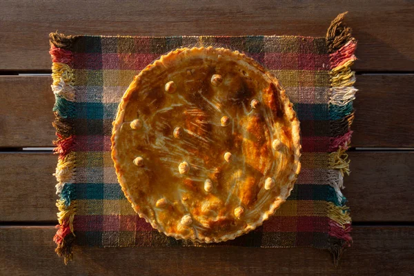 Delicious Handmade Pie Late Afternoon Light — Stock Photo, Image