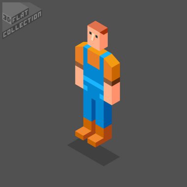 3D izometrik alt simge