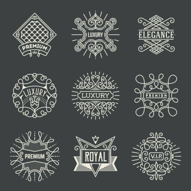 Lüks Royal Logotype seti