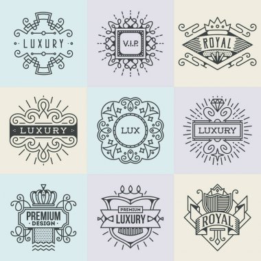 Lüks Royal Logotype seti
