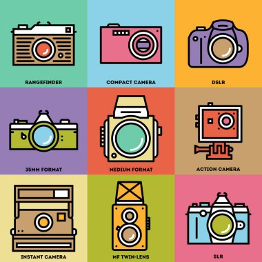 Fotoğraf şeyler Icon Set