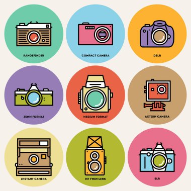 Fotoğraf şeyler Icon Set