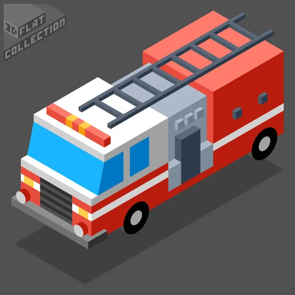 Camion dei pompieri auto — Vettoriale Stock