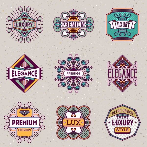 Logos de calidad premium — Archivo Imágenes Vectoriales