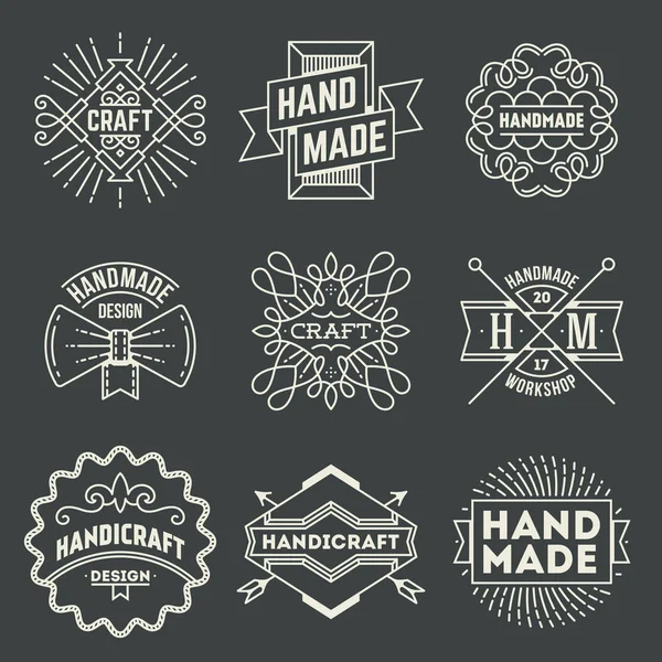 Logotipos artesanais —  Vetores de Stock