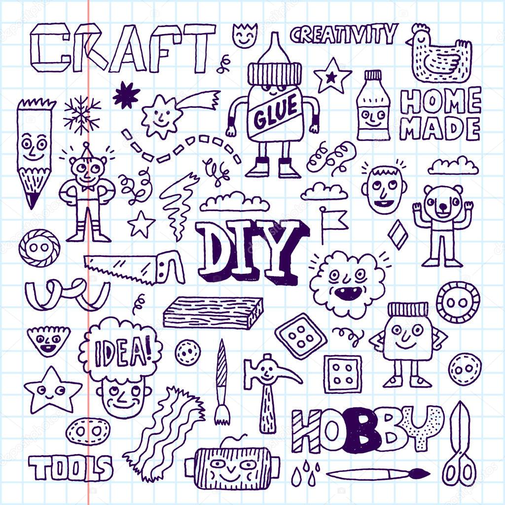 Diy hobby doodle set
