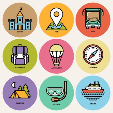 Turizm Icon set
