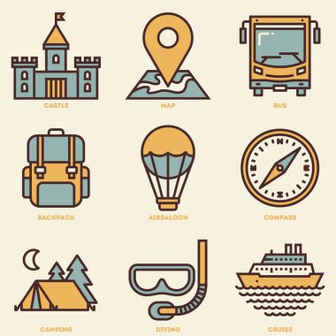 Turizm Icon set