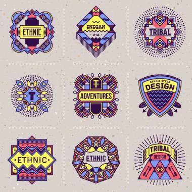 kabile etnik renk logoları