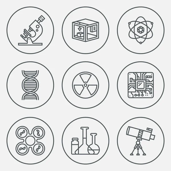 Science Icon Set — Stock Vector