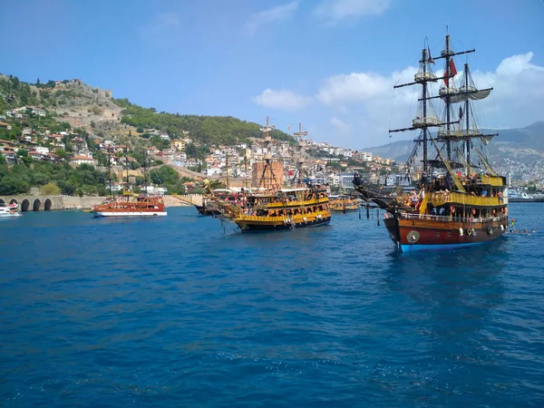 Sea Port Most Beautiful City Turkey Alanya — Stock Photo, Image