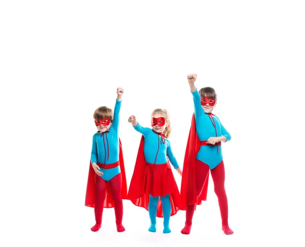 Funny superheroes. Dreamers. — Stock Photo, Image