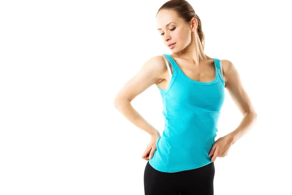 Young woman wearing sports clothes. — Stock Photo, Image