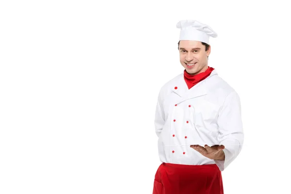 Professional chef man isolated. — Stock Photo, Image