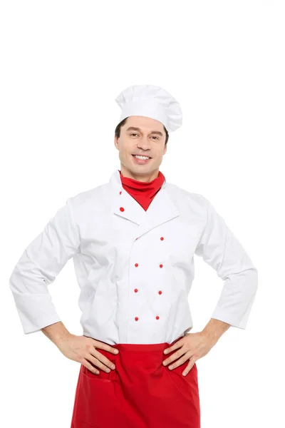 Chef-kok man. — Stockfoto