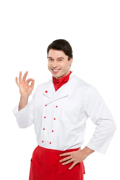 Male chef isolated. — Stock Photo, Image