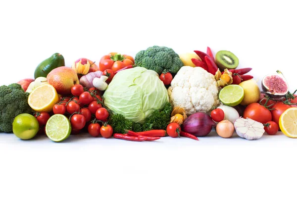 Different Fresh Vegetables Table Detox Diet — Stock Photo, Image