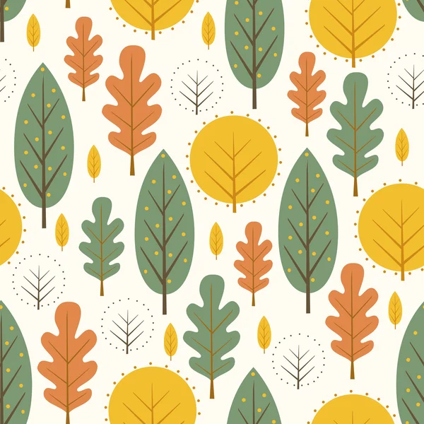 Hojas de otoño patrón sin costura sobre fondo blanco . — Archivo Imágenes Vectoriales