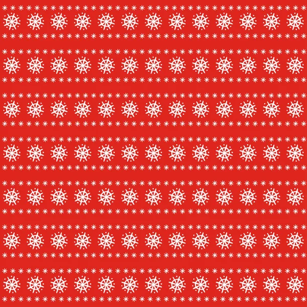 Patrón de Navidad sobre fondo rojo . — Vector de stock