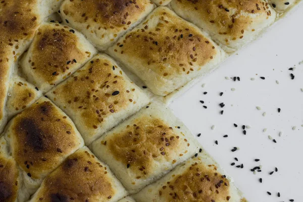 Lähikuva Laukaus Herkullista Turkin Pide Bread — kuvapankkivalokuva