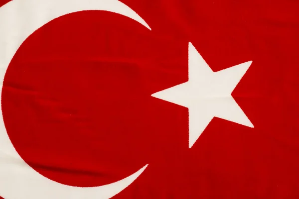 Halvmåne Stjerne Rød Hvit Flaggbakgrunn Republikken Tyrkia – stockfoto